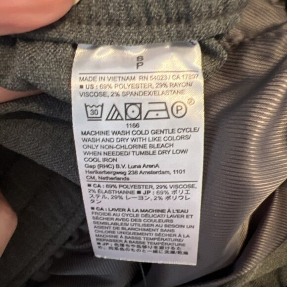 Banana Republic Pull On Tapered Leg Pant Women's Size Small Gray Heather NWT - Picture 8 of 8
